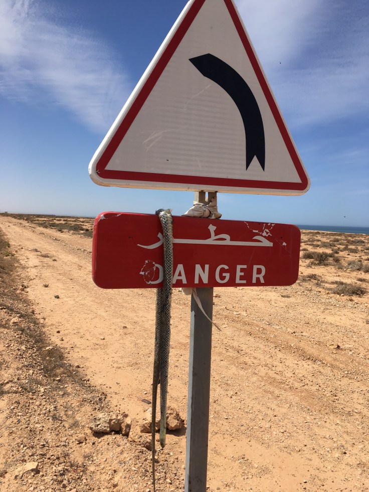 Danger signs sahara
