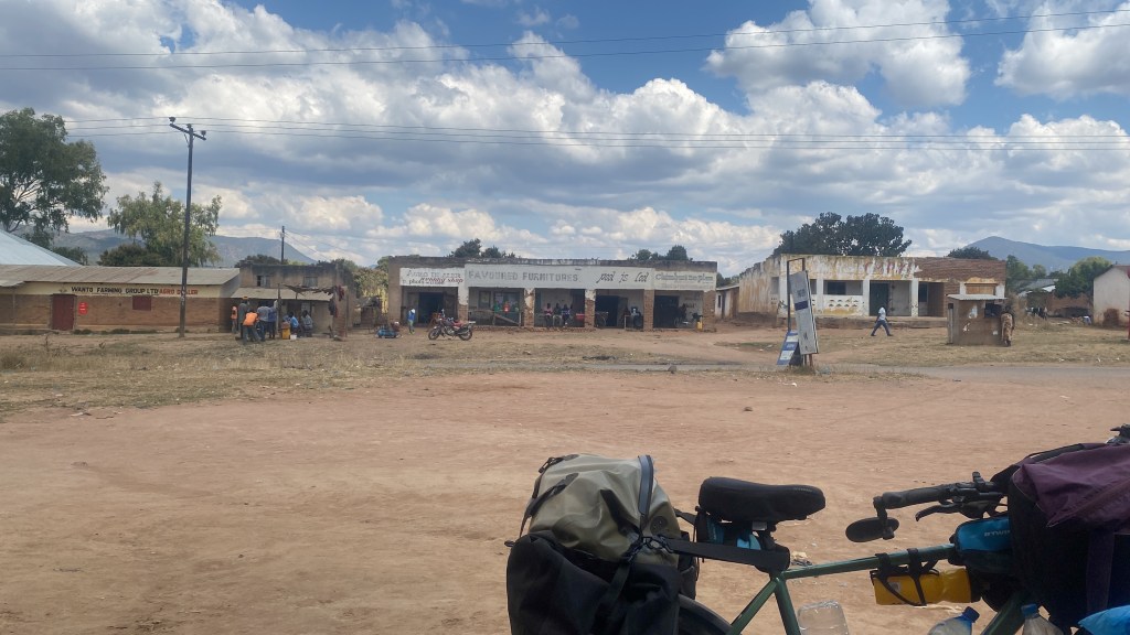 Center of Nthalire town bikepacking