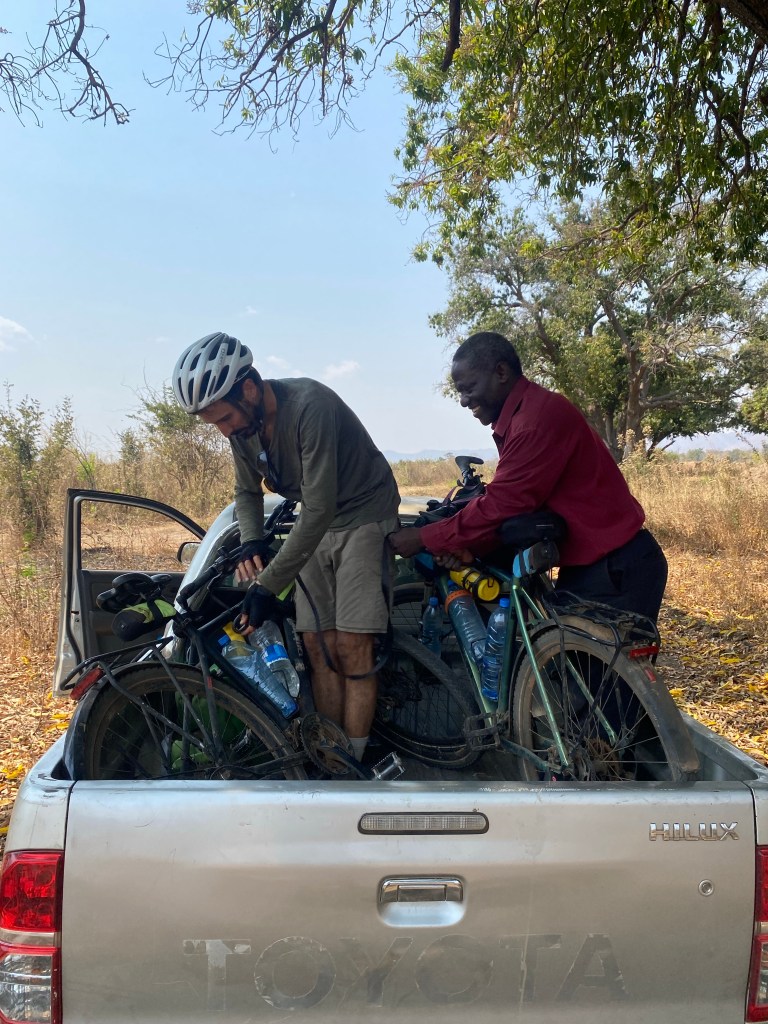 Cycling biking old petauke road