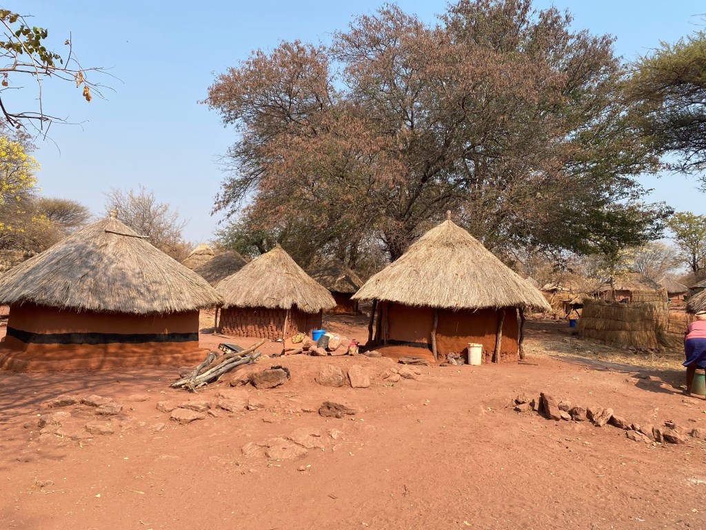 Traditional house in a fisherman village in Zimbabwe