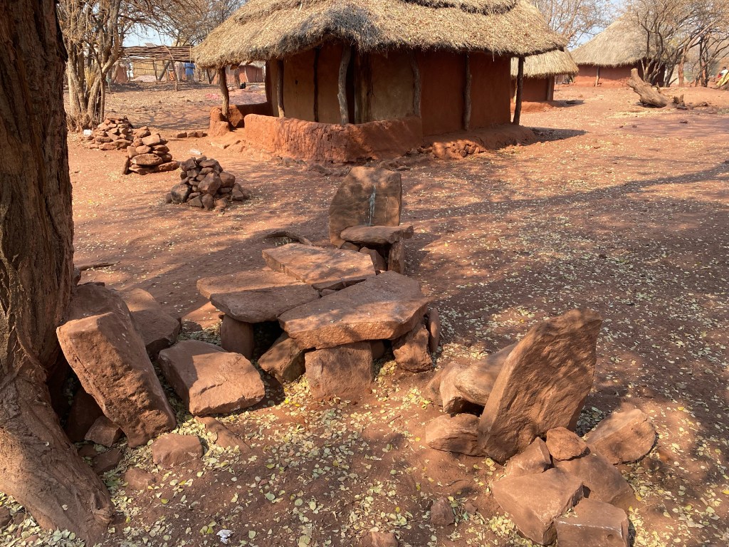 Fisherman table in a traditional fisherman village in Zimbabwe