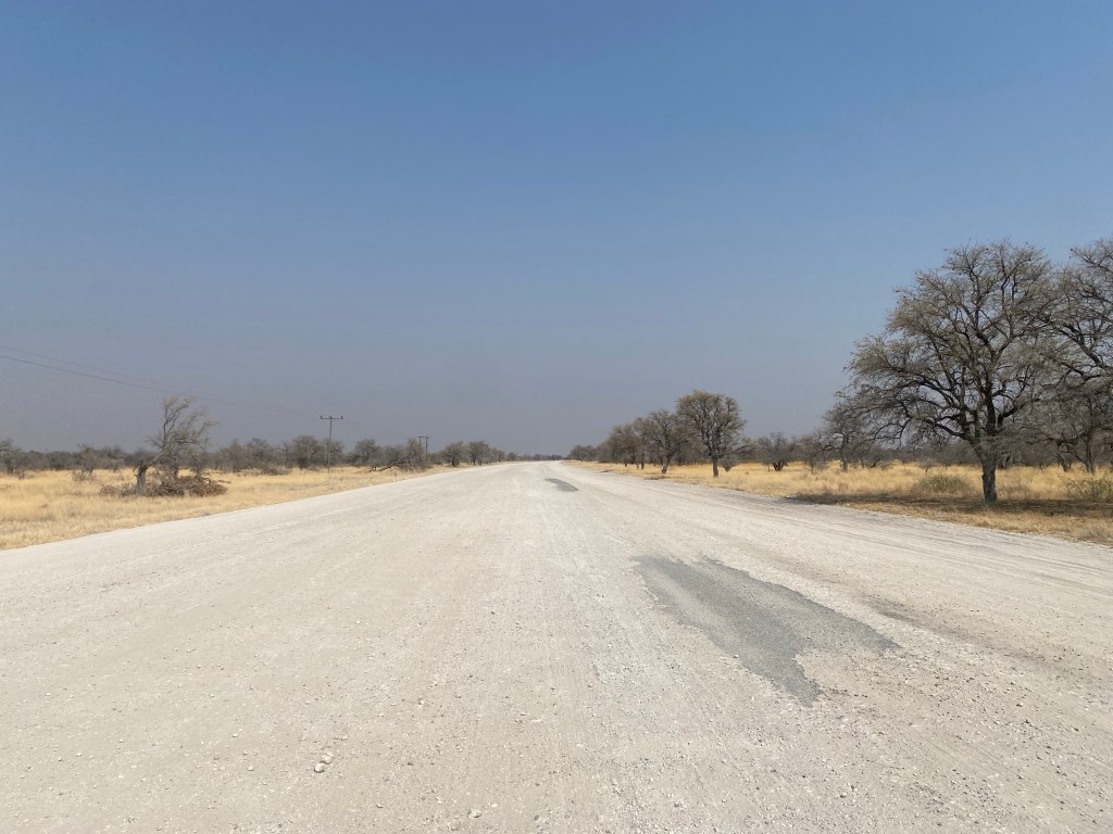 A dirt road in Botswana 