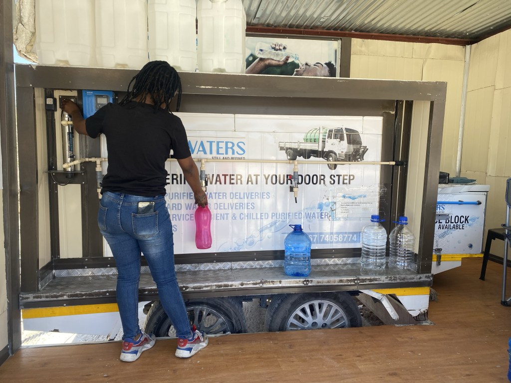 Water refill station in Botswana 