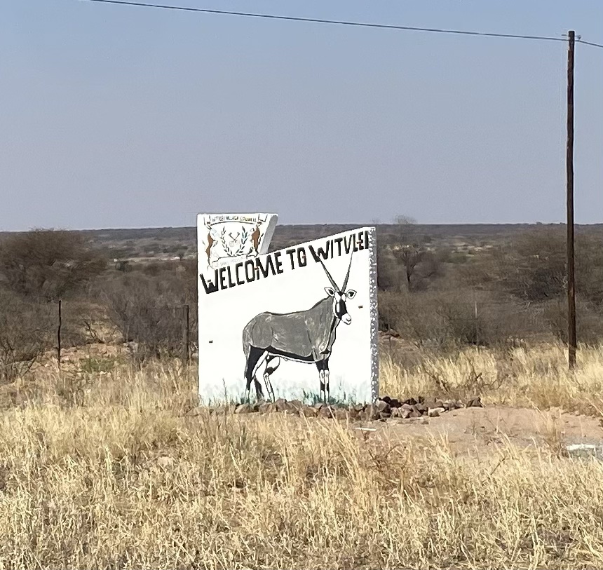 Welcome to wittvlei sign